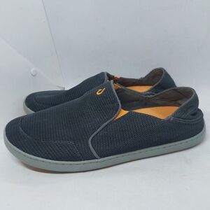 Olukai Nohea Mesh Black Slip On Shoes Causal Loafers Sneakers Mens Size 11